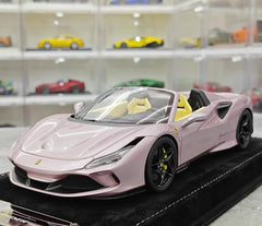 [Henson & Heaven] 1:18 Ferrari 2019 F8 Spider Pink Model Car Resin