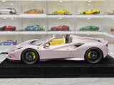 [Henson & Heaven] 1:18 Ferrari 2019 F8 Spider ピンク モデルカー レジン
