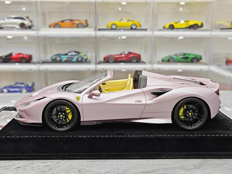 [Henson & Heaven] 1:18 Ferrari 2019 F8 Spider Pink Model Car Resin