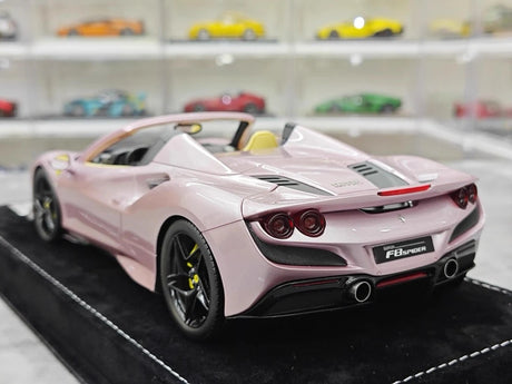 [Henson & Heaven] 1:18 Ferrari 2019 F8 Spider Pink Model Car Resin
