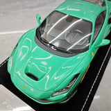 [Henson & Heaven] 1:18 Ferrari 2019 F8 Tributo Green Model Car Resin