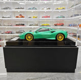 [Henson & Heaven] 1:18 Ferrari 2019 F8 Tributo Green Model Car Resin