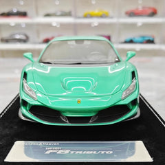 [Henson & Heaven] 1:18 Ferrari 2019 F8 Tributo Green Model Car Resin