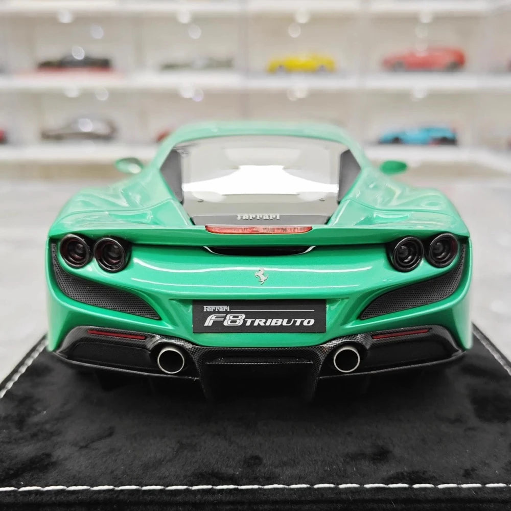 [Henson & Heaven] 1:18 Ferrari 2019 F8 Tributo Green Model Car Resin