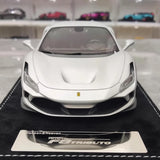[Henson & Heaven] 1:18 Ferrari 2019 F8 Tributo Silver Model Car Resin