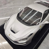 [Henson & Heaven] 1:18 Ferrari 2019 F8 Tributo Silver Model Car Resin