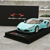 Henson & Heaven Ferrari 2019 F8 Tributo Tiffany Blue 1:18 – Modello in resina collezionabile