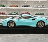 Henson & Heaven Ferrari 2019 F8 Tributo Tiffany Blue 1:18 – Modello in resina collezionabile