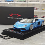Henson & Heaven Lamborghini 2013 Aventador LP700-4 Roadster Azzurro Thetis 1:18 – Resina modello in resina collezionabile