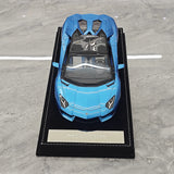 Henson & Heaven Lamborghini 2013 Aventador LP700-4 Roadster Azzurro Thetis 1:18 – Resina modello in resina collezionabile