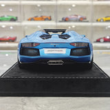 Henson & Heaven Lamborghini 2013 Aventador LP700-4 Roadster Azzurro Thetis 1:18 – Resina modello in resina collezionabile