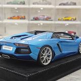 Henson & Heaven Lamborghini 2013 Aventador LP700-4 Roadster Azzurro Thetis 1:18 – Resina modello in resina collezionabile