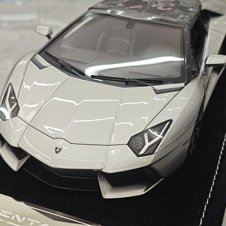 Henson & Heaven Lamborghini 2013 Aventador LP700-4 Roadster Grigio Metalluro 1:18 – Resina da collezione per modelli in resina