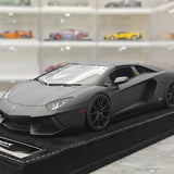 Henson & Heaven Lamborghini 2013 Aventador LP700-4 Roadster Matte Black 1:18 – Collectible Resin Model Resin