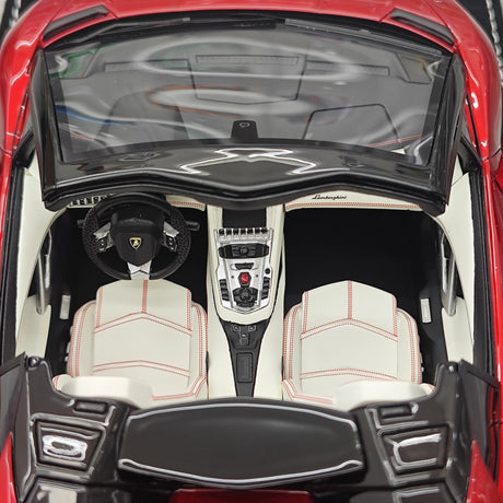 Henson & Heaven Lamborghini 2013 Aventador LP700-4 Roadster Metallic Red 1:18 – Resina da collezione per modelli in resina