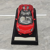 Henson & Heaven Lamborghini 2013 Aventador LP700-4 Roadster Metallic Red 1:18 – Collectible Resin Model Resin