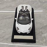 Henson & Heaven Lamborghini 2013 Aventador LP700-4 Roadster Pearl White 1:18 – Collectible Resin Model Resin