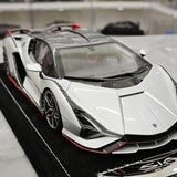Henson & Heaven Lamborghini 2019 Sian FKP 37 Argento 1:18 – Modello in resina da collezione