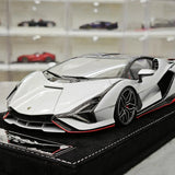 Henson & Heaven Lamborghini 2019 Sian FKP 37 Argento 1:18 – Modello in resina da collezione