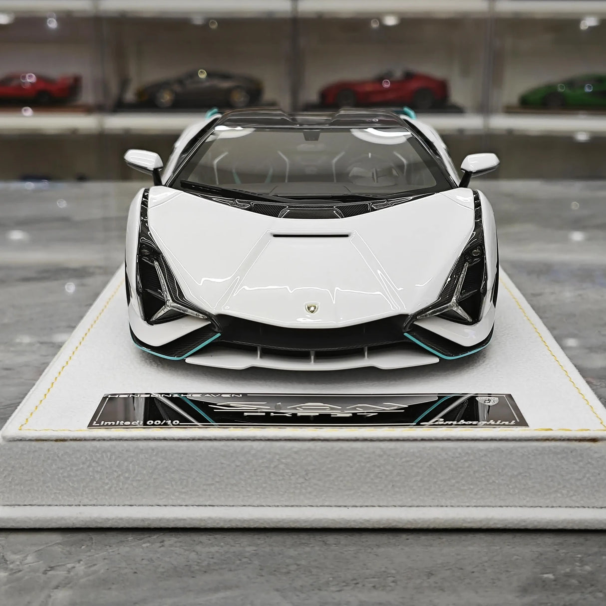 Henson & Heaven Lamborghini 2019 Sian FKP 37 Bianco Canopus 1:18 – Resina modello in resina collezionabile