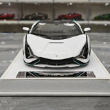 Henson & Heaven Lamborghini 2019 Sian FKP 37 Bianco Canopus 1:18 – Resina modello in resina collezionabile