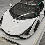 Henson & Heaven Lamborghini 2019 Sian FKP 37 Bianco Canopus 1:18 – Resina modello in resina collezionabile