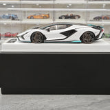 Henson & Heaven Lamborghini 2019 Sian FKP 37 Bianco Canopus 1:18 – Resina modello in resina collezionabile