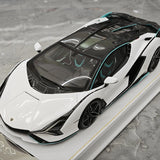 Henson & Heaven Lamborghini 2019 Sian FKP 37 Bianco Canopus 1:18 – Resina modello in resina collezionabile