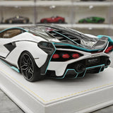 Henson & Heaven Lamborghini 2019 Sian FKP 37 Bianco Canopus 1:18 – Resina modello in resina collezionabile
