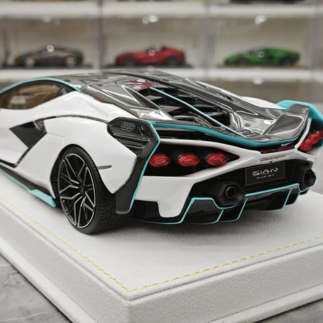 Henson & Heaven Lamborghini 2019 Sian FKP 37 Bianco Canopus 1:18 – Resina modello in resina collezionabile