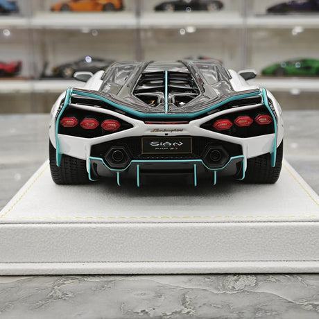 Henson & Heaven Lamborghini 2019 Sian FKP 37 Bianco Canopus 1:18 – Resina modello in resina collezionabile