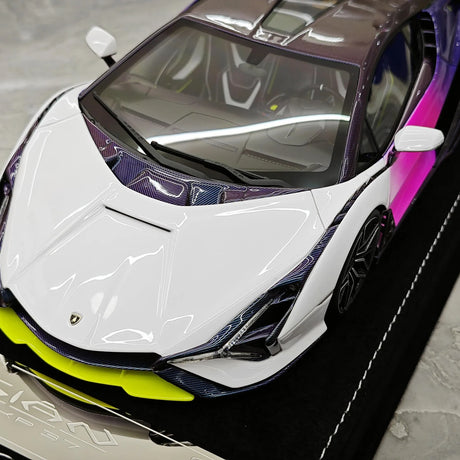 Henson & Heaven Lamborghini 2019 Sian FKP 37 Bianco Canopus Gradient 1:18 – Resina modello in resina collezionabile