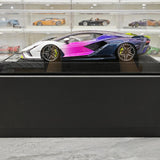Henson & Heaven Lamborghini 2019 Sian FKP 37 Bianco Canopus Gradient 1:18 – Resina modello in resina collezionabile