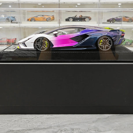 Henson & Heaven Lamborghini 2019 Sian FKP 37 Bianco Canopus Gradient 1:18 – Resina modello in resina collezionabile
