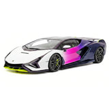 Henson & Heaven Lamborghini 2019 Sian FKP 37 Bianco Canopus Gradient 1:18 – Resina modello in resina collezionabile