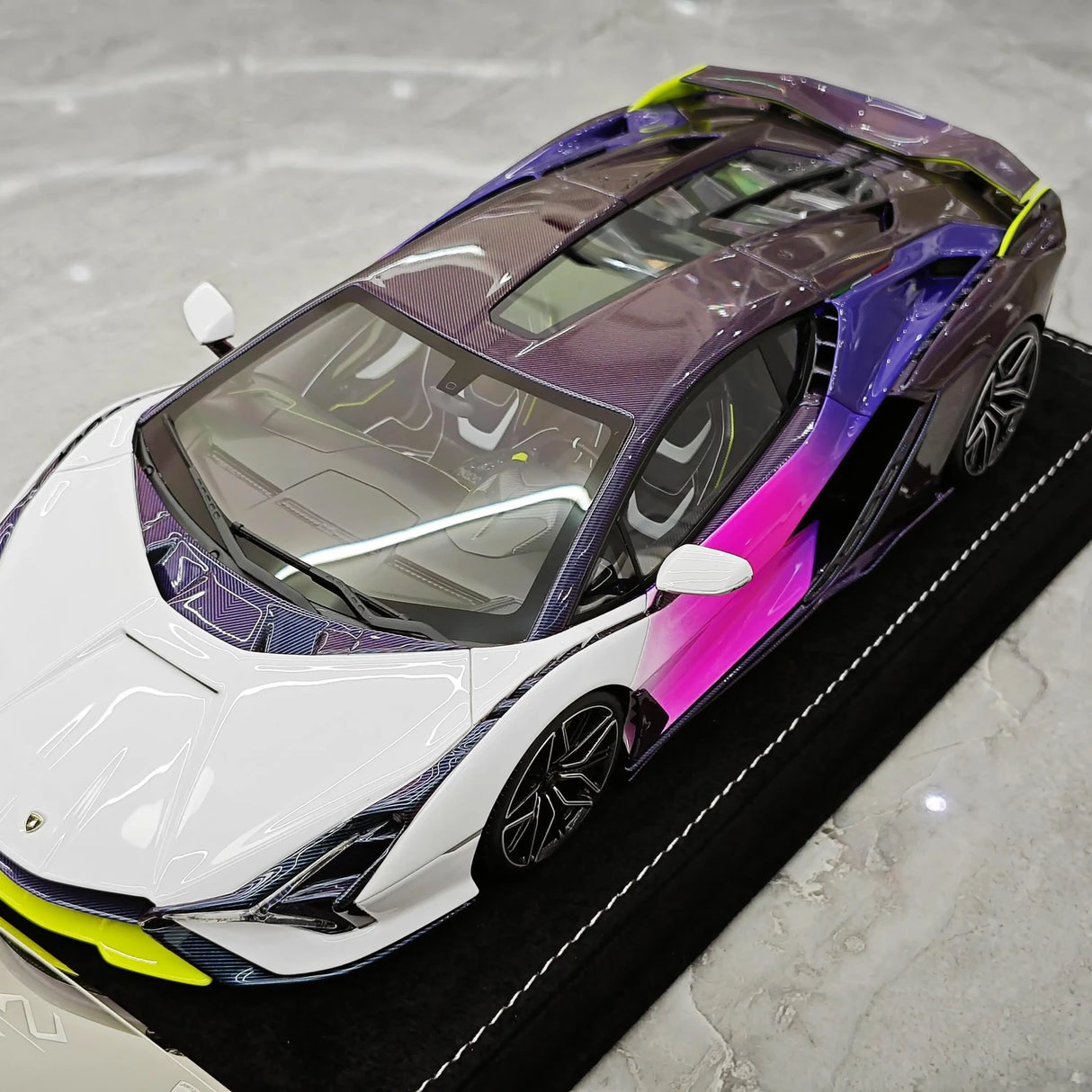 Henson & Heaven Lamborghini 2019 Sian FKP 37 Bianco Canopus Gradient 1:18 – Resina modello in resina collezionabile