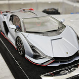 Henson & Heaven Lamborghini 2019 Sian FKP 37 Grigio Telesto 1:18 – Modello in resina collezionabile