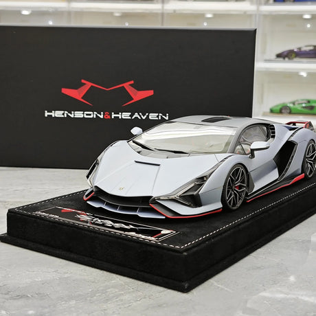 Henson & Heaven Lamborghini 2019 Sian FKP 37 Grigio Telesto 1:18 – Modello in resina collezionabile