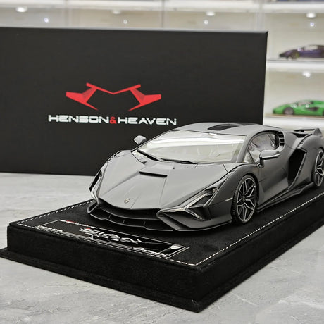 Henson & Heaven Lamborghini 2019 Sian FKP 37 Nero Noctis 1:18 – Modello in resina collezionabile
