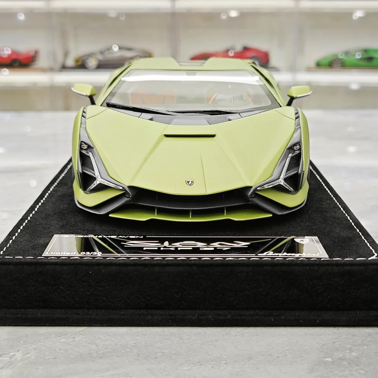 Henson & Heaven Lamborghini 2019 Sian FKP 37 Verde Gea 1:18 – Modello in resina collezionabile