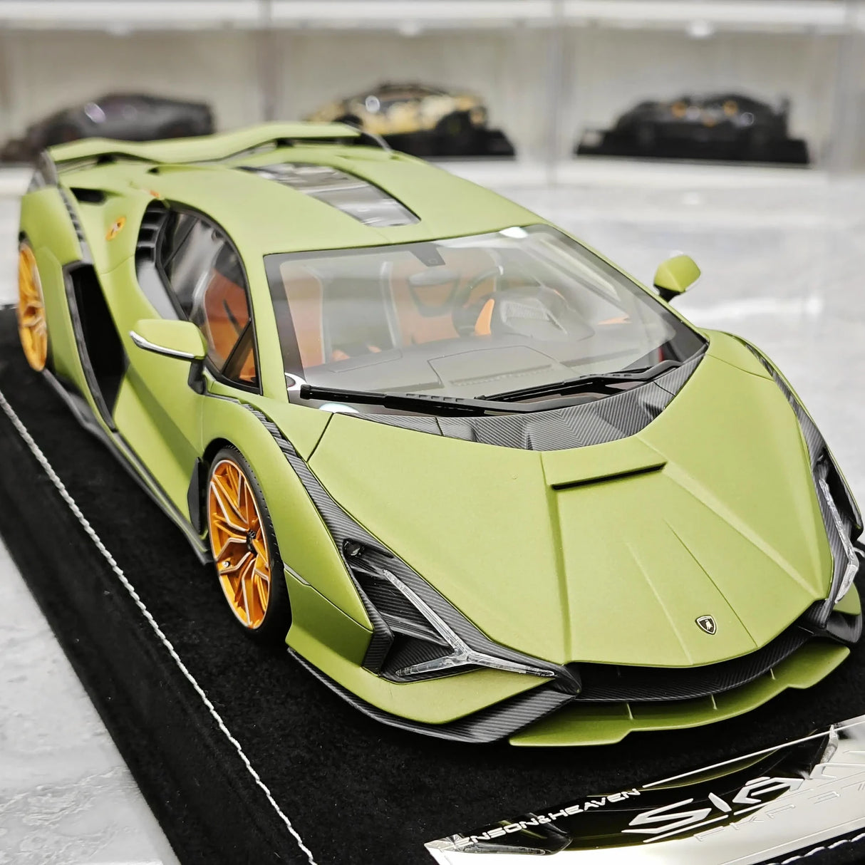 Henson & Heaven Lamborghini 2019 Sian FKP 37 Verde Gea 1:18 – Modello in resina collezionabile