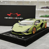 Henson & Heaven Lamborghini 2019 Sian FKP 37 Verde Gea 1:18 – Modello in resina collezionabile