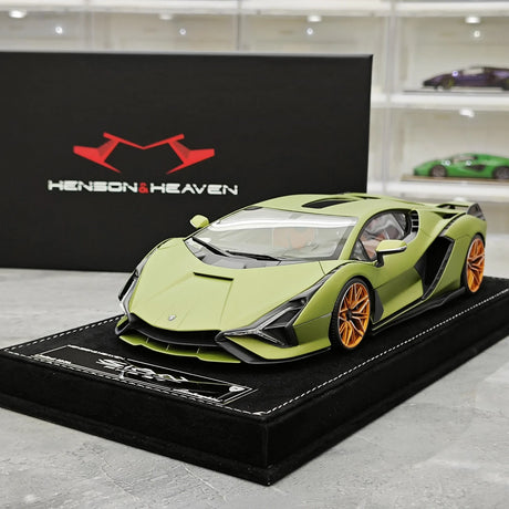 Henson & Heaven Lamborghini 2019 Sian FKP 37 Verde Gea 1:18 – Modello in resina collezionabile
