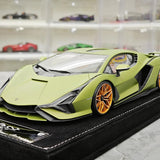 Henson & Heaven Lamborghini 2019 Sian FKP 37 Verde Gea 1:18 – Modello in resina collezionabile