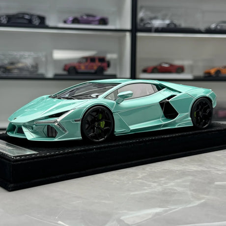 Henson & Heaven Lamborghini 2024 Revuelto Cian Elettroplaccato 1:18 – Resina modello in resina collezionabile
