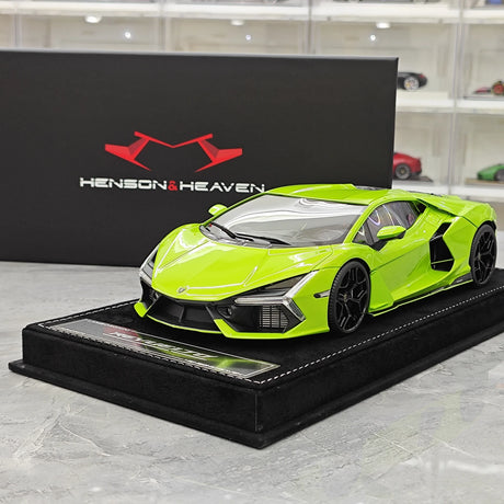 Henson & Heaven Lamborghini 2024 Revuelto Green 1:18 – Resina da collezione per modelli di resina