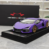 Henson & Heaven Lamborghini 2024 Revuelto Purple 1:18 – Resina da collezione per modelli in resina