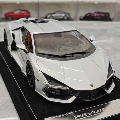 Henson & Heaven Lamborghini 2024 Revuelto Silver 1:18 – Resina modello in resina collezionabile