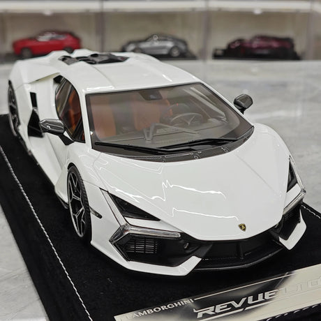 Henson & Heaven Lamborghini 2024 Revuelto White 1:18 – Resina da collezione per modelli in resina