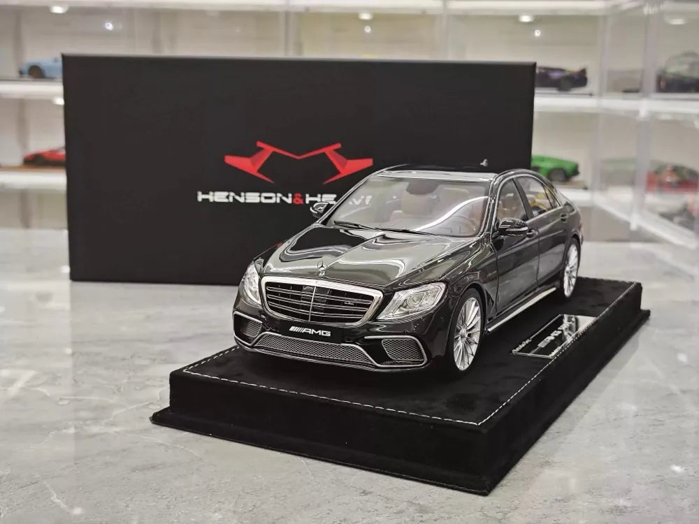 [Henson & Heaven] 1:18 Mercedes-Benz 2020 AMG S65L W222 Black Model Car Resin